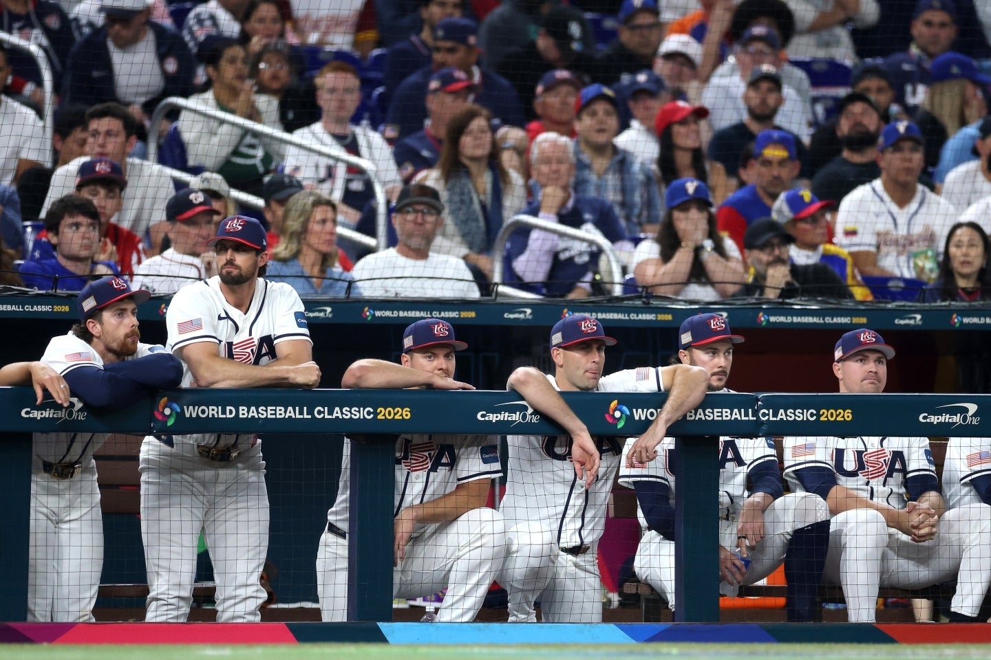 WBC決勝でアメリカ代表はベネズエラ代表に２対３で敗れた。(C)Getty Images