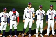 苦しい試合が続いた米国代表の打撃陣。(C)Getty Images