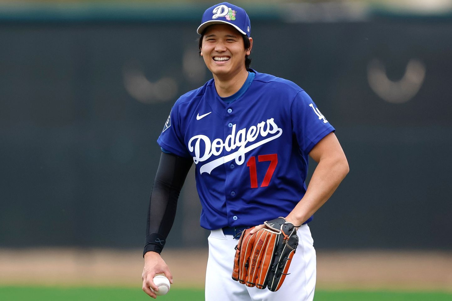 ドジャースに再合流した大谷。開幕目前の今季はワールドシリーズ３連覇の大偉業に挑む。(C)Getty Images