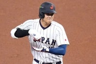 ベネズエラ戦で先頭打者ホームランを打った大谷は、企業広告のキャラクターにも数多く起用されている。(C)Getty Images