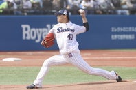 ヤクルト左腕の高橋。高校野球の公式戦初採用のDH制に驚きの声を上げた。（C）THE DIGEST