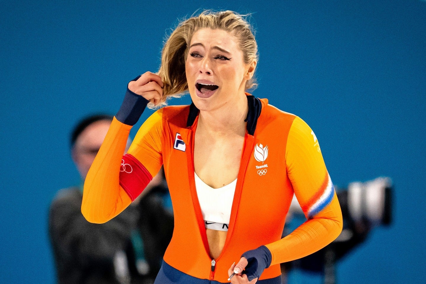 オークションにスーツを出品したレールダム。収益は自身が所属していたクラブへ渡る。(C)Getty Images