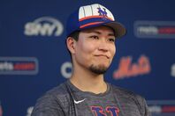 開幕に向けて順調な仕上がりを見せている千賀。(C) Getty Images