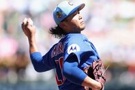 全球種を見直し、投球の幅を広げた今永。（C）Getty Images