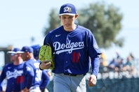 ドジャースの佐々木朗希がオープン戦に登板。８四死球を与える大乱調で降板した。（C）Getty Images