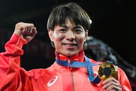 パリ五輪で五輪連覇を飾った阿部一二三。最新ショットが話題だ。(C)Getty Images