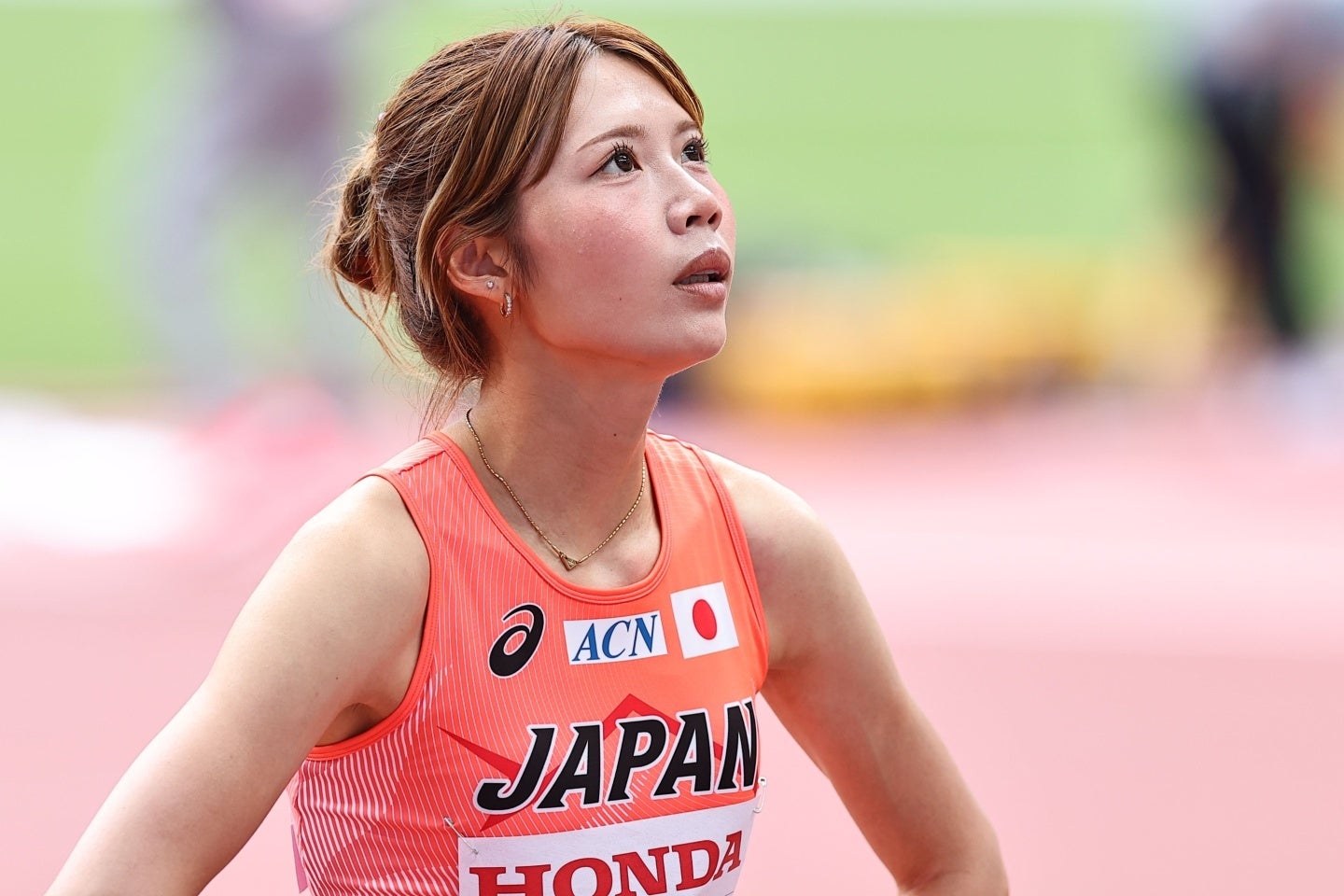 東京世界陸上に出場した日本代表の中島ひとみ。写真：梅月智史（THE DIGEST写真部）