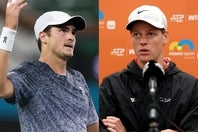 フォンセカ（左）は、アルカラスは全てを持っていて、シナー（右）はロボットのようだと表現。これに対しシナー自身もあっさり同意し、新鋭にエールを送った。(C)Getty Images