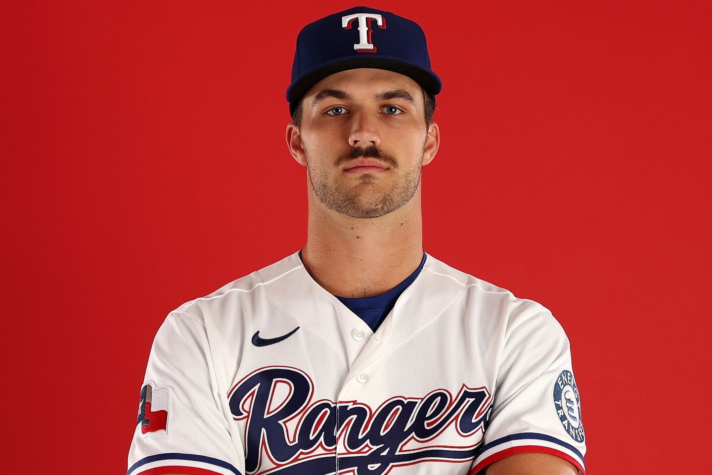 異例の形でメジャー初昇格を告げられたレンジャーズのバウムラー。(C)Getty Images