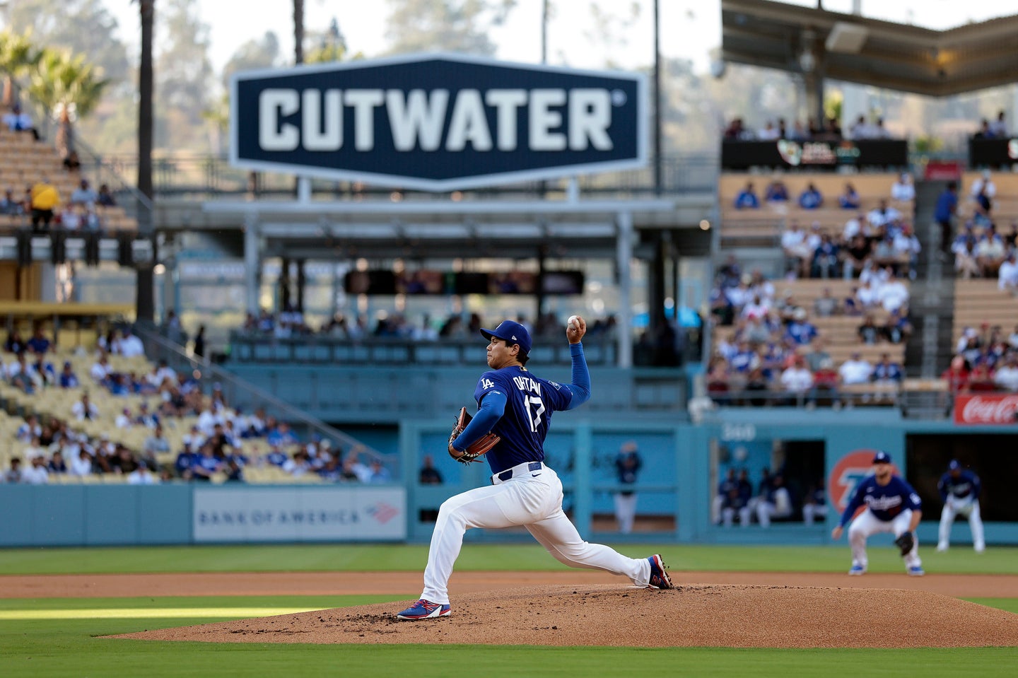 投打二刀流のスーパースター、大谷翔平の加入でドジャースの日常も変わりつつある。（C）Getty Images