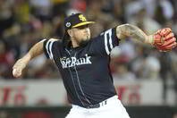 開幕１軍スタートを逃したソフトバンクのオスナ。写真：鈴木颯太朗