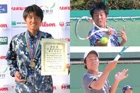 全国の頂点に立った櫻井義浩（写真左、右上）。決勝で鈴木志翔（右下）との熱戦に勝利した。写真：前道右京（スマッシュ編集部）