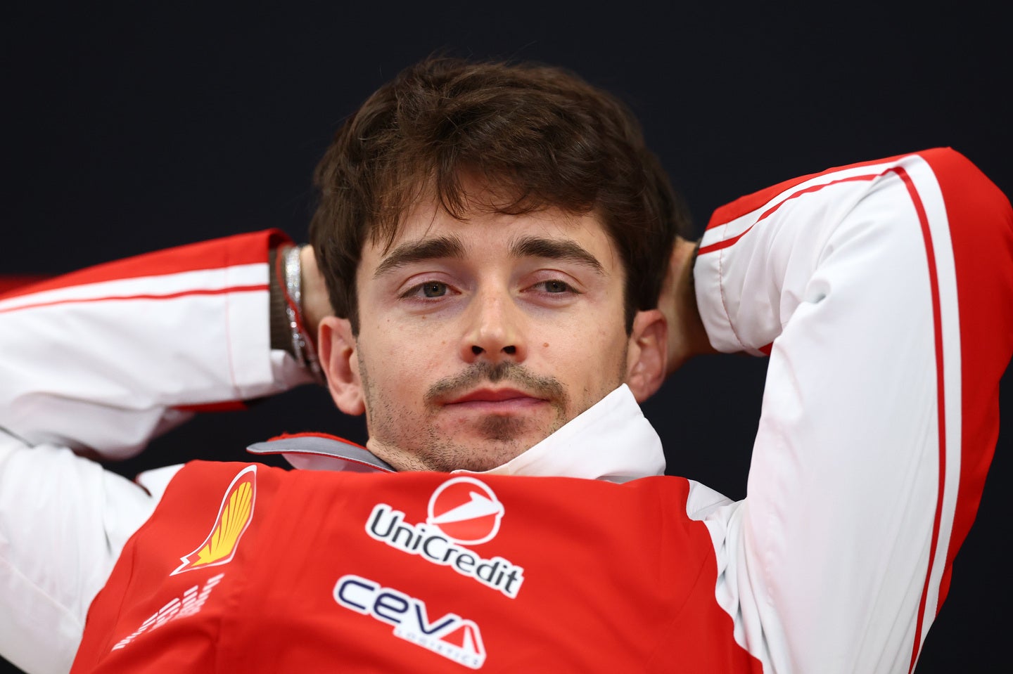 フェラーリのシャルル・ルクレール。(C)Getty Images