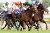 昨年のNHKマイルC覇者のパンジャタワー（中央）。写真：産経新聞社