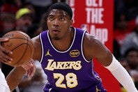 ２試合の欠場から復帰した八村。前半に２本のダンクを叩き込むなど、８得点をあげて勝利に貢献した。(C)Getty Images