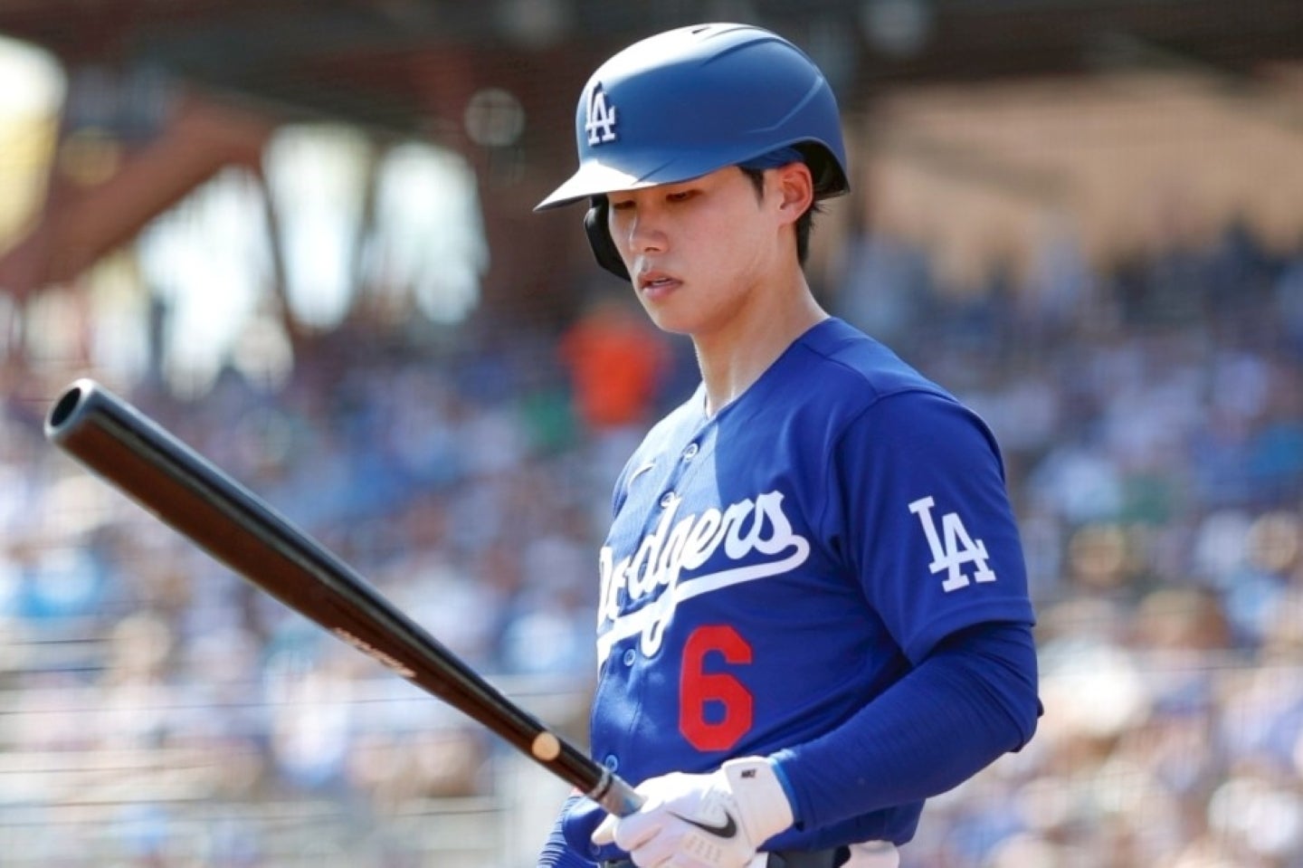 フリーランドとのメンバー入り争いに敗れ、開幕直前に3Aに降格したキム・ヘソン。(C)Getty Images