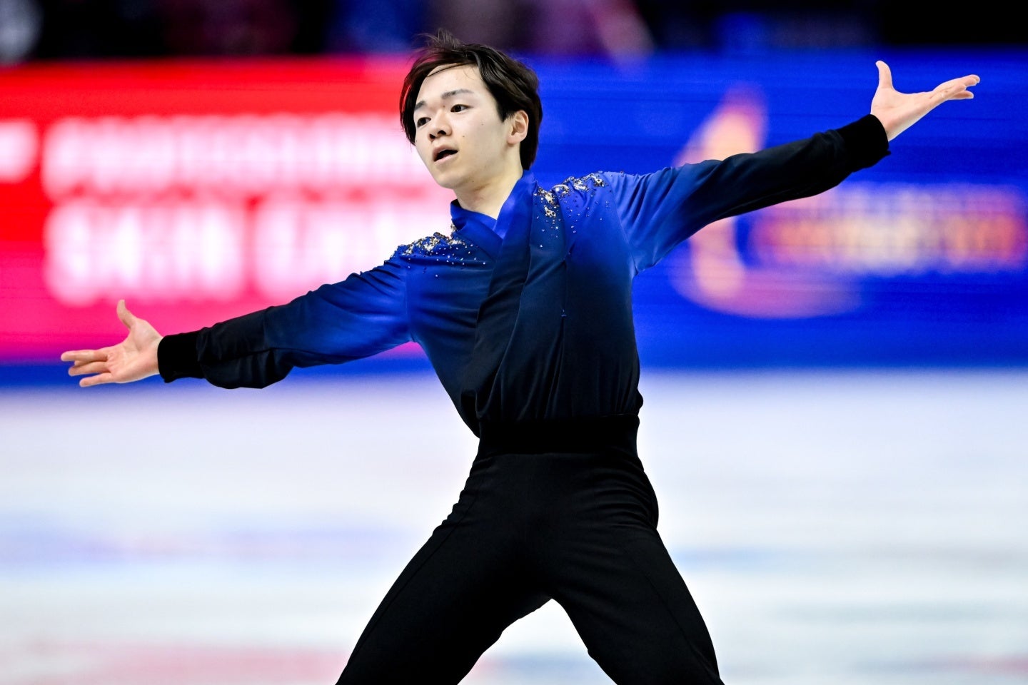 鍵山はフリーで完璧演技を披露。自己ベストを上回った。(C)Getty Images