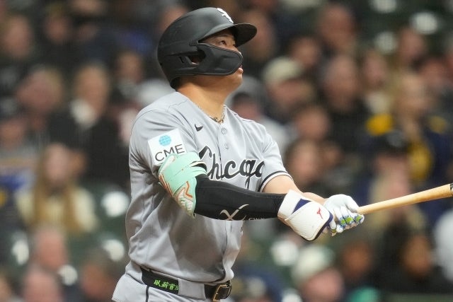 開幕２試合連続でホームランを放った村上。(C)Getty Images