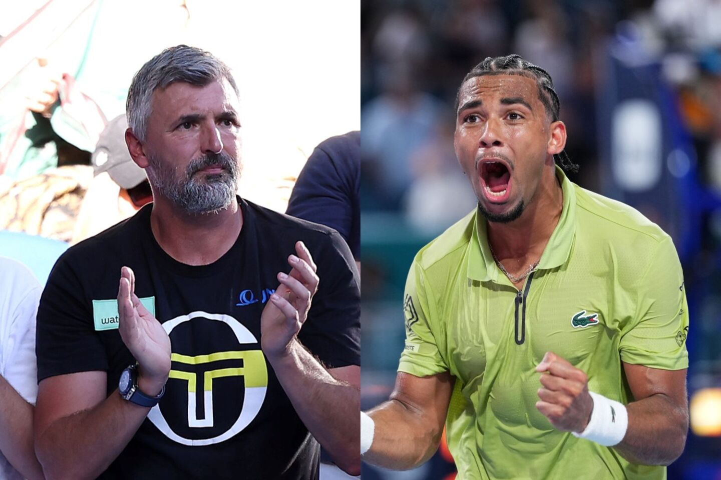 タッグ結成からわずか１カ月で快進撃を見せるフィス（右）とイバニセビッチ氏（左）。（C）Getty images