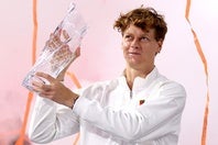 マイアミ決勝でレヘチュカにストレート勝利を収めたシナー。圧巻のプレーで“サンシャイン・ダブル”達成した。（C）Getty Images