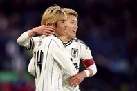 日本は終了間際の伊東（手前）のゴールでスコットランドに勝利。(C)Getty Images