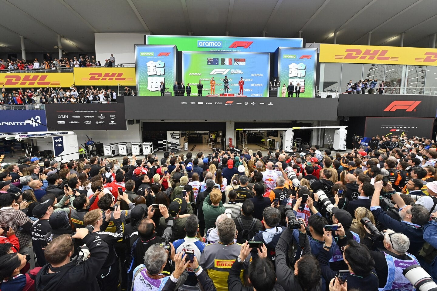 29日に決勝が行なわれたF1の日本GPは、３日間で約31万人を集め、盛況のうちに幕を閉じた。(C)Getty Images