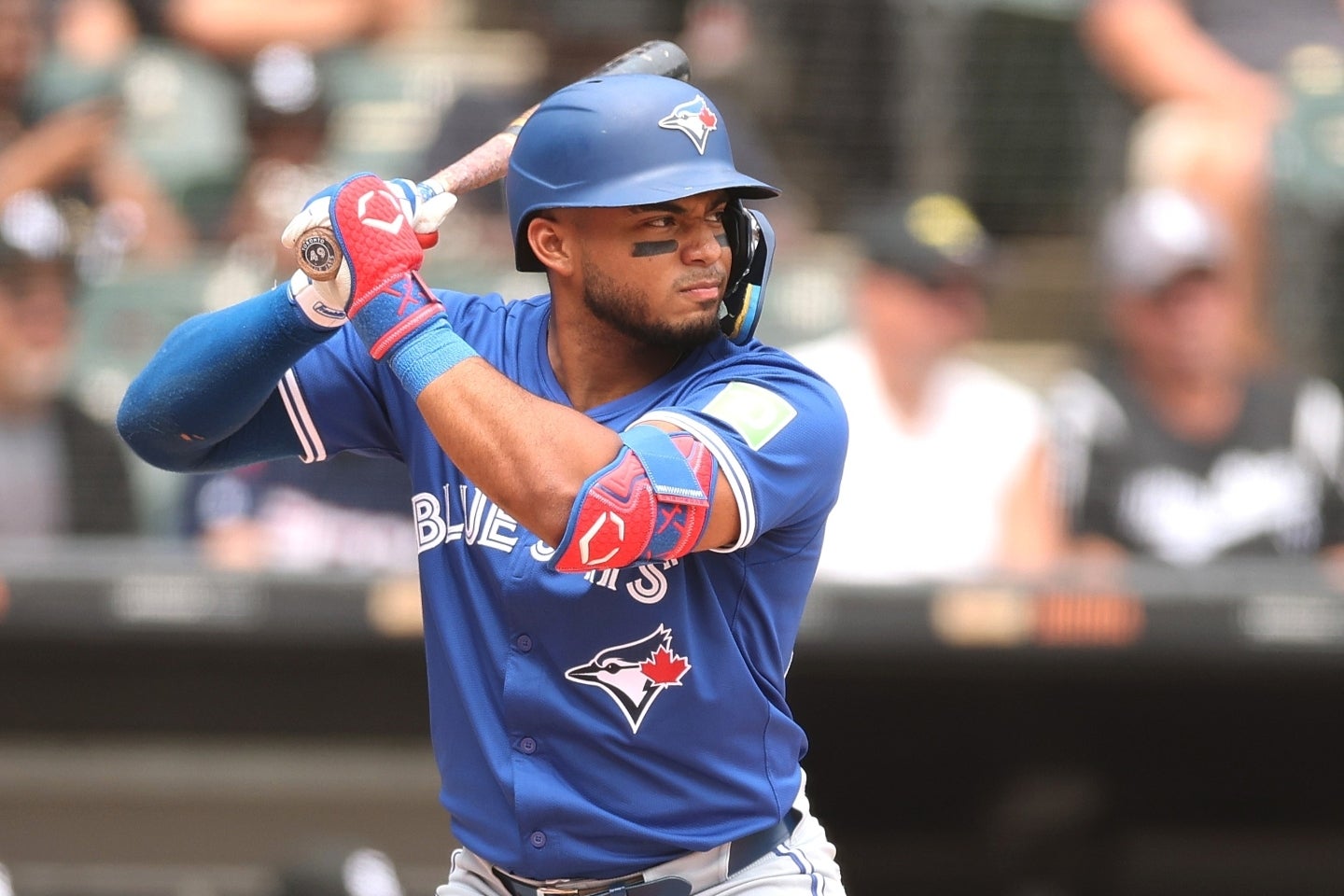 ブルージェイズのレオ・ヒメネスがマーリンズにトレードされた。(C)Getty Images