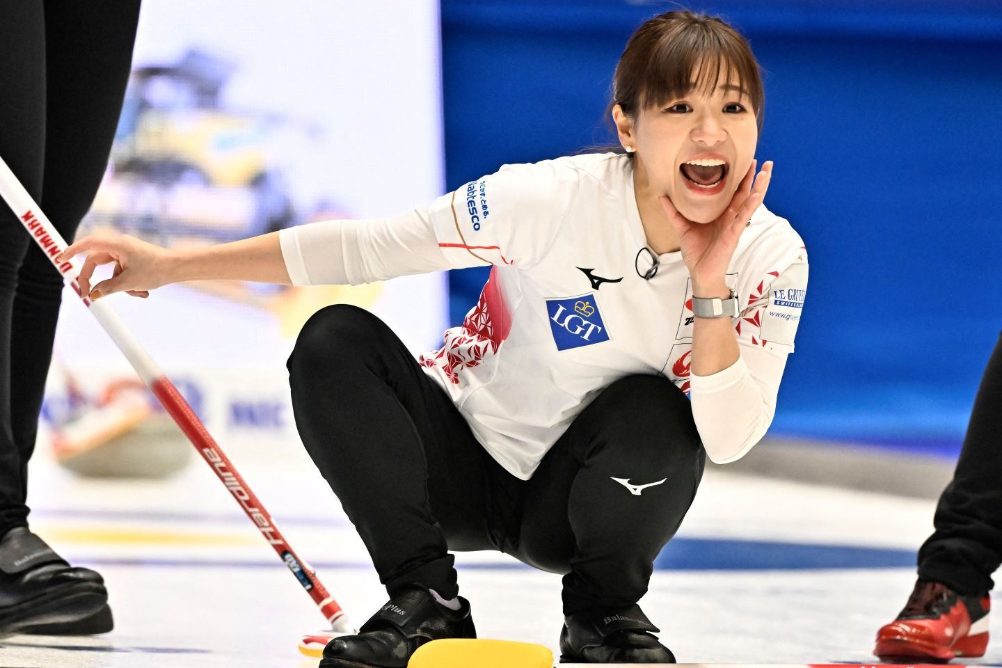 ロコ・ソラーレ退団を発表した吉田知那美。４月からはプロリーグに活躍の場を移す。(C)REUTERS/AFLO