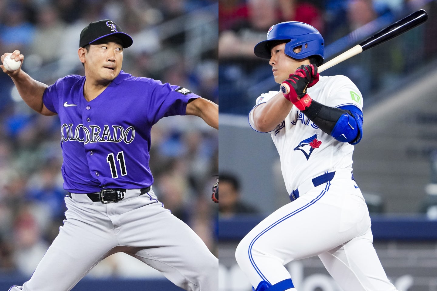 菅野と岡本がメジャーで初対決。日本人ファンが熱狂した。(C)Getty Images