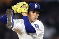 黒星がついたものの、佐々木朗希は５回１失点と好投して見せた。(C)Getty Images