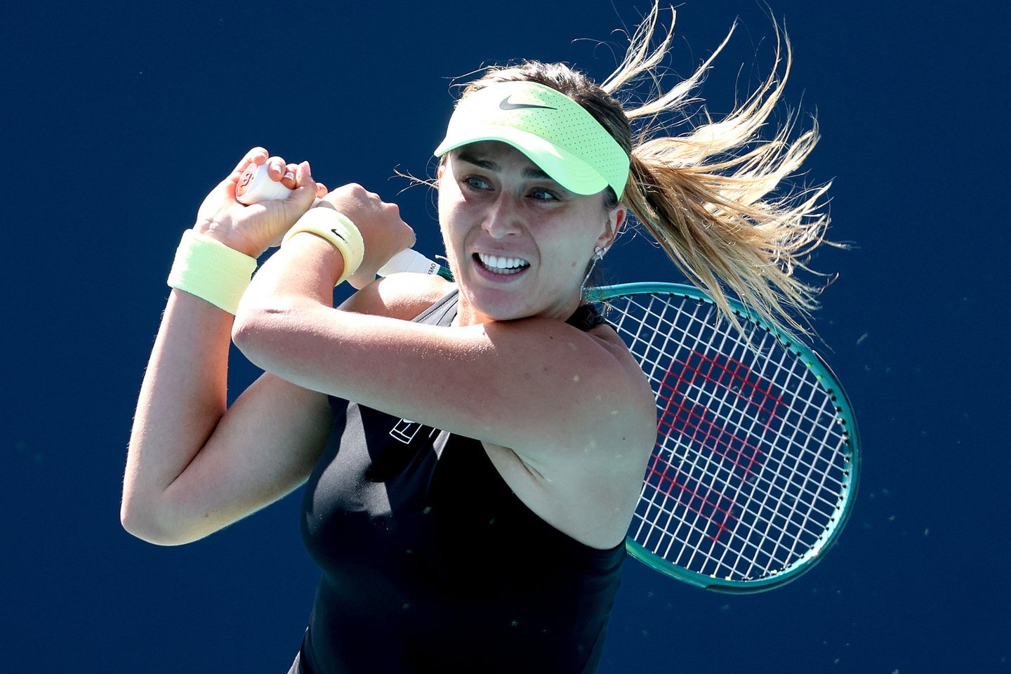 複合的なケガが重なった末、右股関節の関節唇を損傷したと語るバドサ。しかし変わらぬ情熱でコートに立ち続ける。(C)Getty Images