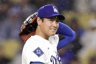 二刀流ならではの一幕が見られた大谷。(C)Getty Images