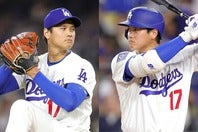 投打で連続記録を更新している大谷。(C)Getty Images