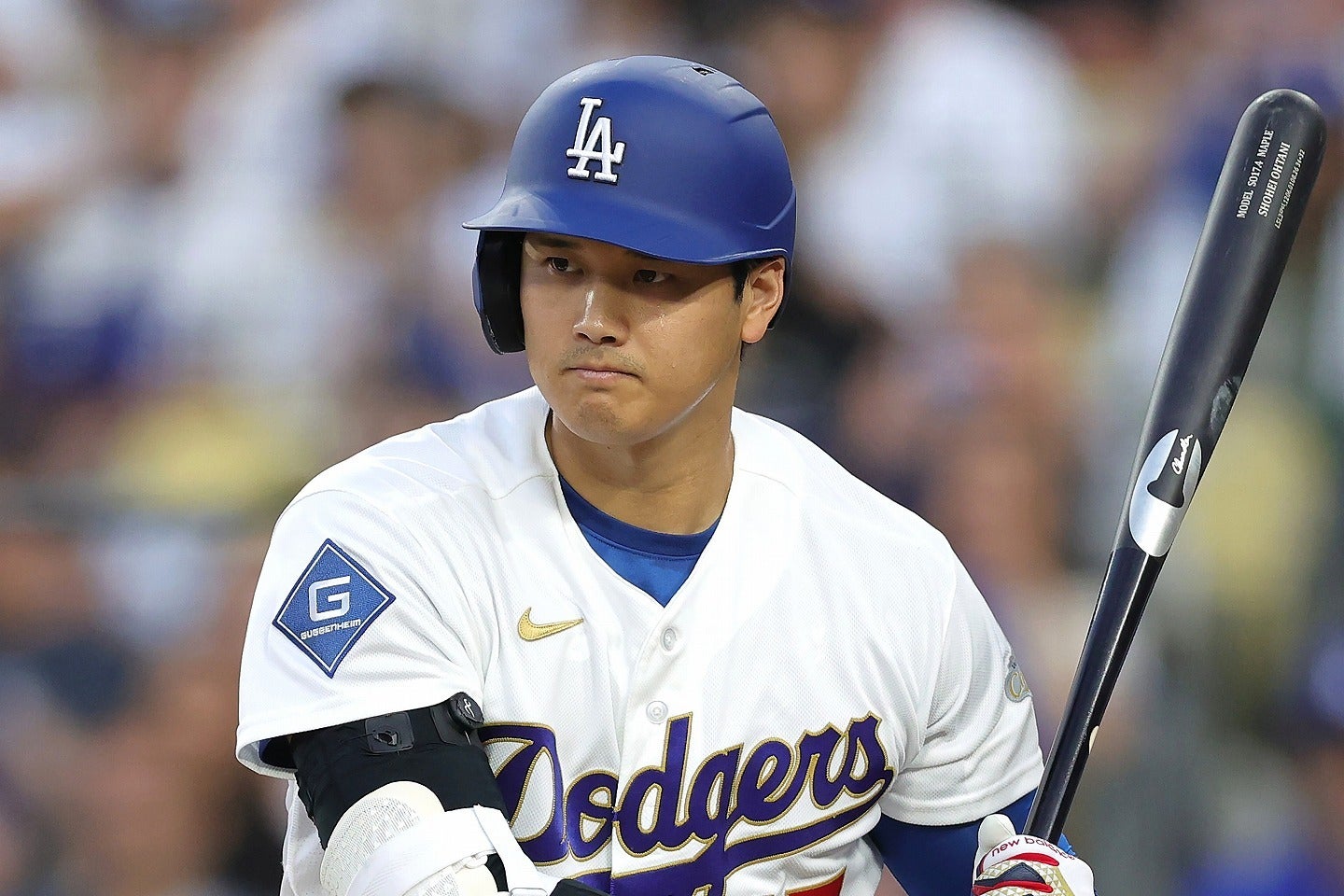 打率.167、OPS.590と苦戦が続いている大谷。(C)Getty Images