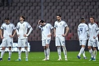 欧州予選プレーオフ決勝でボスニア・ヘルツェゴビナに敗れたイタリア代表。３大会連続でW杯出場を逃した。(C)Getty Images