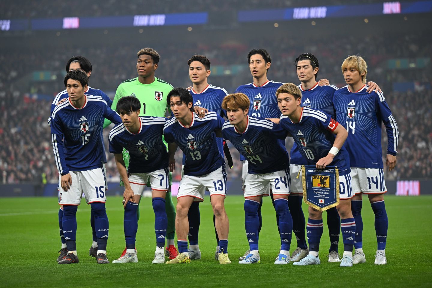 英国遠征で２連勝を飾った日本代表。写真：金子拓弥（THE DIGEST写真部）