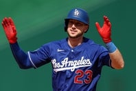 現地３日のナショナルズ戦で本塁打を放ったタッカー。(C)Getty Images