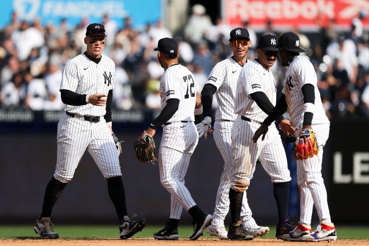 ８対２でマーリンズに勝利したヤンキース。一方で非礼な行為に非難が殺到した。（C）Getty Images