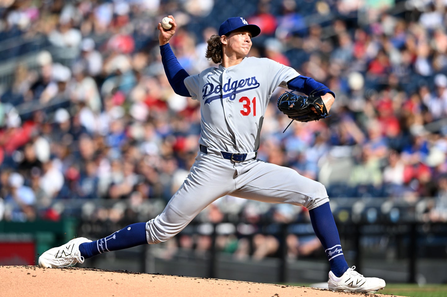 ドジャース先発のグラスノー。（C）Getty Images