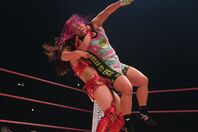 横浜でのSareee戦に臨んだ橋本は、その後に新木場へと移動。短時間でのダブルヘッダーに挑んだ。写真：橋本宗洋