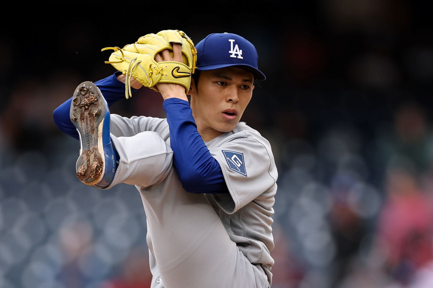 ２本のホームランを打たれ６失点を喫した佐々木。(C) Getty Images