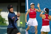 錦織（左）はサラソタでキケルと対戦。女子の日本代表は週末にBJK杯へ（右）。写真：滝川敏之、（C）Getty Images