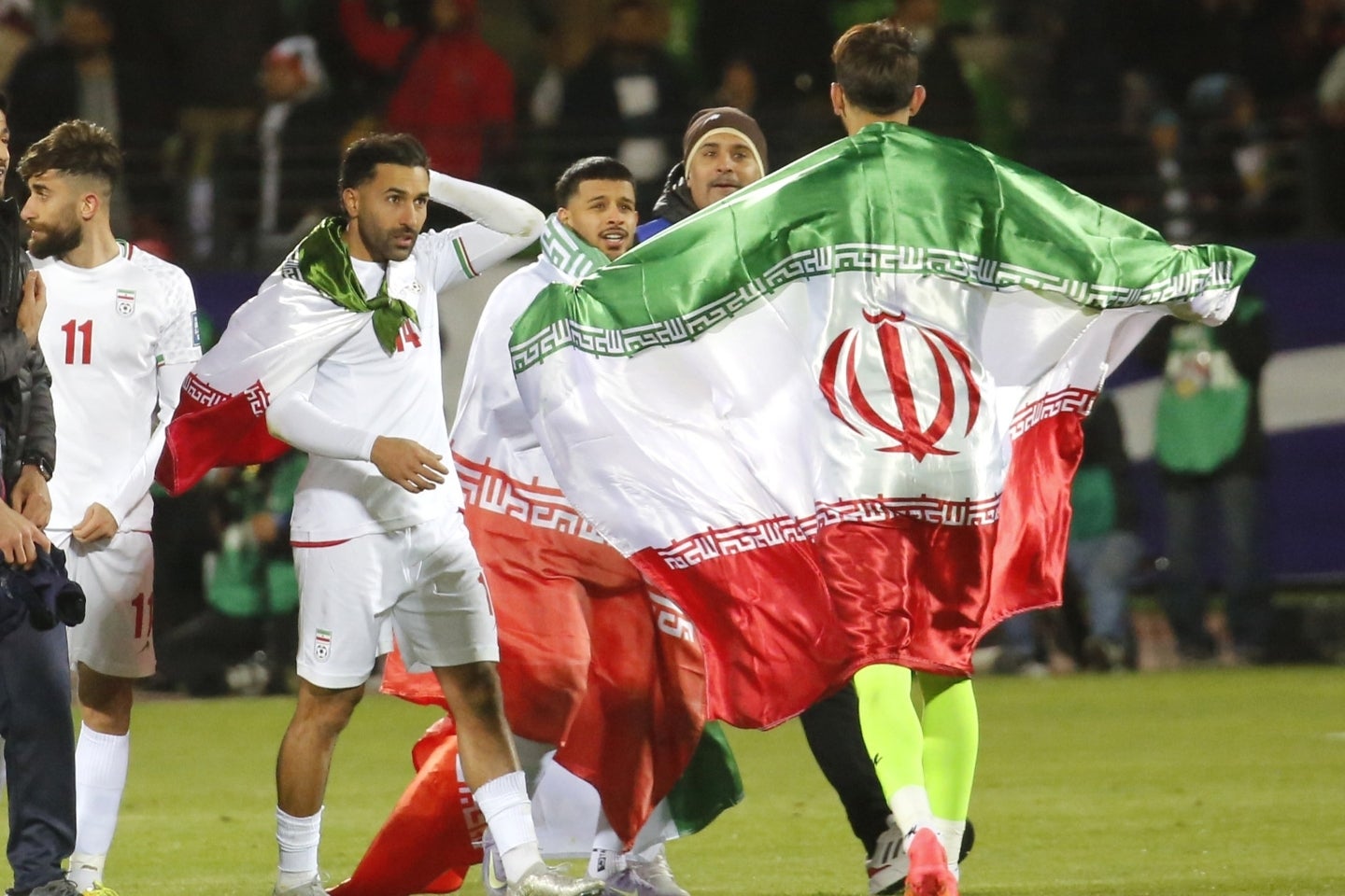 アジア予選を突破してW杯出場を決めたイラン代表。しかし、いまだ本大会に参加するのか不透明の状況だ。(C)Getty Images