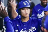 ２試合連続、第３号ソロを放った大谷。(C)Getty Images