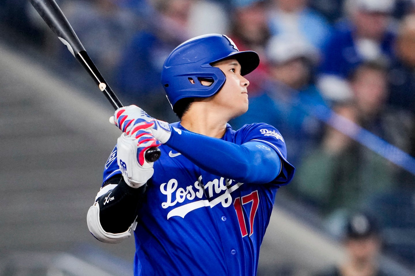 ドジャースの大谷翔平。今季３号アーチを放った。(C)Getty Images