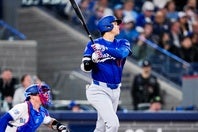 ドジャースの大谷。今季３本目のHRを豪快に放った。(C)Getty Images