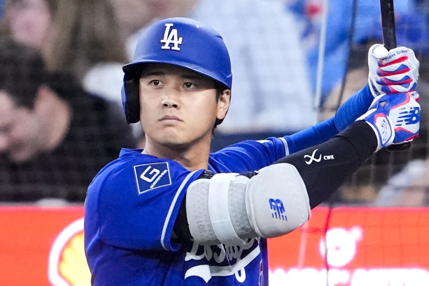 現地６日のブルージェイズ戦で２戦連発の３号を放った大谷。(C)Getty Images