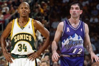 アレン(左)がストックトン(右)から学んだことを語った。(C)Getty Images