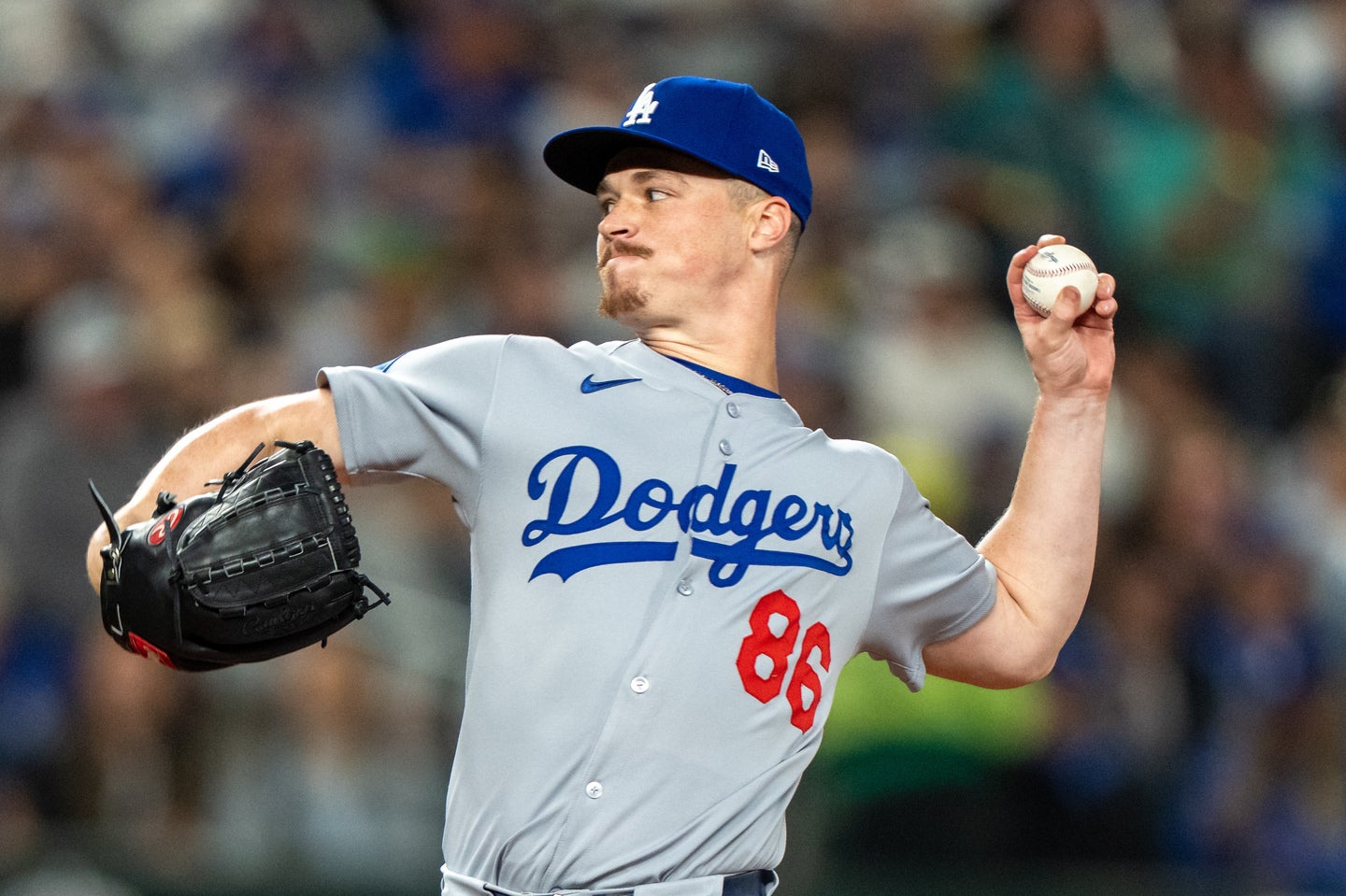 ドジャースのドライヤー。７回に２失点を喫した。(C) Getty Images