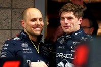 フェルスタッペン（右）とともに４連覇を達成したランビアーゼ氏（左）。２人は親しい友人でもある。(C)Getty Images